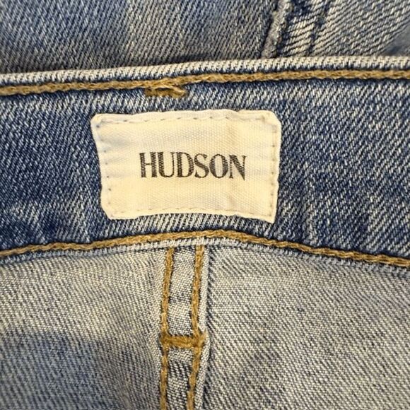 Hudson Ace Skinny Men's Jeans Light Medium Wash Distressed Size 33 x 32 - Picture 5 of 11